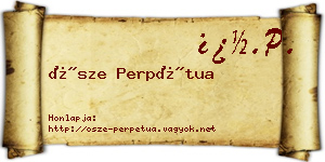 Ősze Perpétua névjegykártya